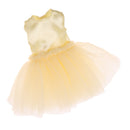 Trendy 4-Layers Gauzy Dress Dance Skirt Clothes for 1/6 BJD DOD LUTS DZ 12inch Blythe Pullip Doll Party Outfit Yellow