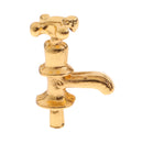 Set of 10pcs Metal Golden Water Faucet Model 1/12 Dollhouse Room Items Accessories