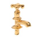 Set of 10pcs Metal Golden Water Faucet Model 1/12 Dollhouse Room Items Accessories