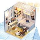 Modern DIY Assembly Miniature Dollhouse Kit with Furniture and Accessories