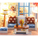 DIY Assembly Miniature Dollhouse Cottage Kit with Furniture and Accessories