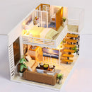 DIY Handcraft Miniature Wooden Doll House Project Kit w/ Light Music Box 1