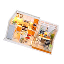 DIY Handcraft Miniature Wooden Doll House Project Kit w/ Light Music Box 2