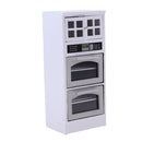 1/12 Dollhouse Miniature Luxury Wooden 3-Layer Microwave Cabinet Kitchen Furniture Accessories