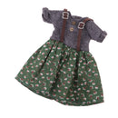 Handmade Adorable and Beautiful Doll Costume Strap Floral Dress For 1/6 BJD Blythe Dolls