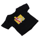 Fashion Printing Black T-Shirt Short Sleeve Tops for 1/6 BJD Blythe Doll Accessory