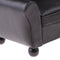 1/12 Scale Miniature Three-People Sofa Leather Couch Dolls House Drawing Room Furniture Kids Pretend Play Toy Black