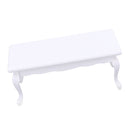 1/12 Dollhouse Furniture Wood End Table Tea Table Miniature Model Sitting Room Accessories Decoration White