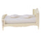 1/12 Miniature Wood Double Bed Mattress Pillow Set Dolls House Bedroom Furniture Kids Pretend Play Toy