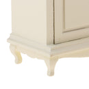 1/12 Miniature Wood Wardrobe Double Door Closet Dolls House Bedroom Furniture Kids Pretend Play Toy