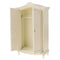 1/12 Miniature Wood Wardrobe Double Door Closet Dolls House Bedroom Furniture Kids Pretend Play Toy