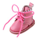 Adorable Casual PU Leather Boots Shoes for 1/6 Blythe Doll Costume Accessory Pink