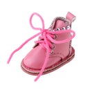 Adorable Casual PU Leather Boots Shoes for 1/6 Blythe Doll Costume Accessory Pink