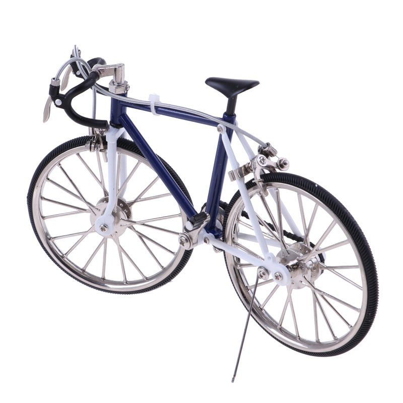 1/10 Dollhouse Miniature Handicrafts Racing Bike for Dolls House Home/Playground Addition Ornament Blue