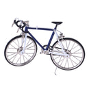 1/10 Dollhouse Miniature Handicrafts Racing Bike for Dolls House Home/Playground Addition Ornament Blue