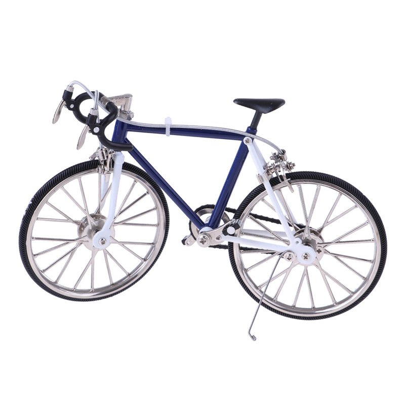 1/10 Dollhouse Miniature Handicrafts Racing Bike for Dolls House Home/Playground Addition Ornament Blue
