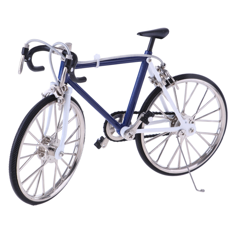 1/10 Dollhouse Miniature Handicrafts Racing Bike for Dolls House Home/Playground Addition Ornament Blue