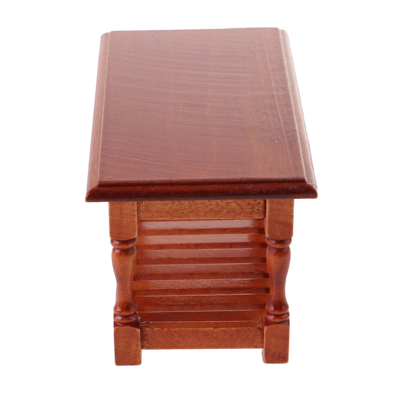 1/12 Dollhouse Miniature Rose Wood Office Table Furniture Model 14.5*6.5*6cm