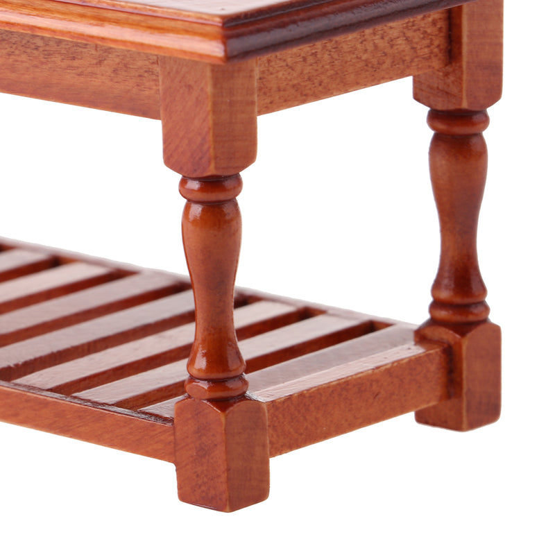 1/12 Dollhouse Miniature Rose Wood Office Table Furniture Model 14.5*6.5*6cm