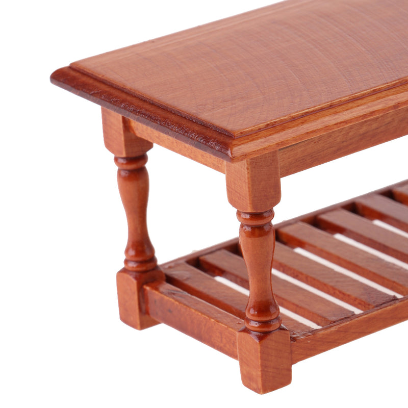 1/12 Dollhouse Miniature Rose Wood Office Table Furniture Model 14.5*6.5*6cm