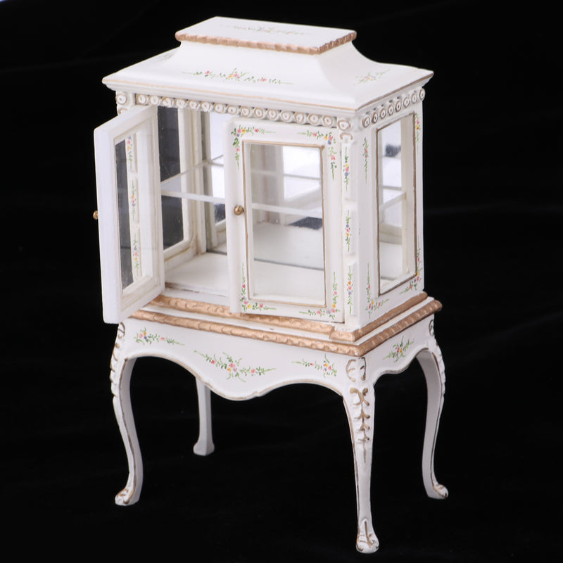 1/12 Dollhouse Furniture Wood Collection Cabinet Model Miniature Living Room Accessories Decor