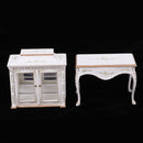 1/12 Dollhouse Furniture Wood Collection Cabinet Model Miniature Living Room Accessories Decor