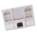 Luxury Miniature Wooden Display Cabinet 1/12 Dolls House Furniture Room Items Accessories