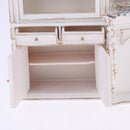 Luxury Miniature Wooden Display Cabinet 1/12 Dolls House Furniture Room Items Accessories