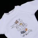 Handmade Lovely Cartoon Pattern White Casual Top For 1/6 Blythe BJD Dolls