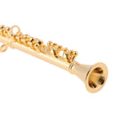 Dollhouse Miniature 10cm Gold Plated Clarinet Model for Action Figures Dolls Accessories Decoration