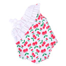 Lovely Fruit Pattern Doll Summer Beach Accessory One-piece Swimsuit for 18 inch American Girl Dolls