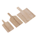 3PCS Wooden Miniature Serving Tray Salver for 1/12 Dolls House Kitchen Decor Collections Kids Playset