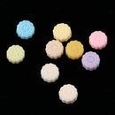 1:12 Dollhouse Mini 9 pieces Food Round Mooncakes with Flower Pattern Groceries Kitchen Accessories
