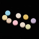 1:12 Dollhouse Mini 9 pieces Food Round Mooncakes with Flower Pattern Groceries Kitchen Accessories
