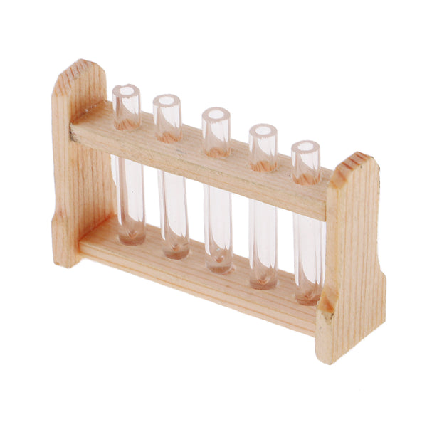 1/12 Miniature Test Tube Experiment Equipment Model for Dolls House Learning Room Accessory Collections