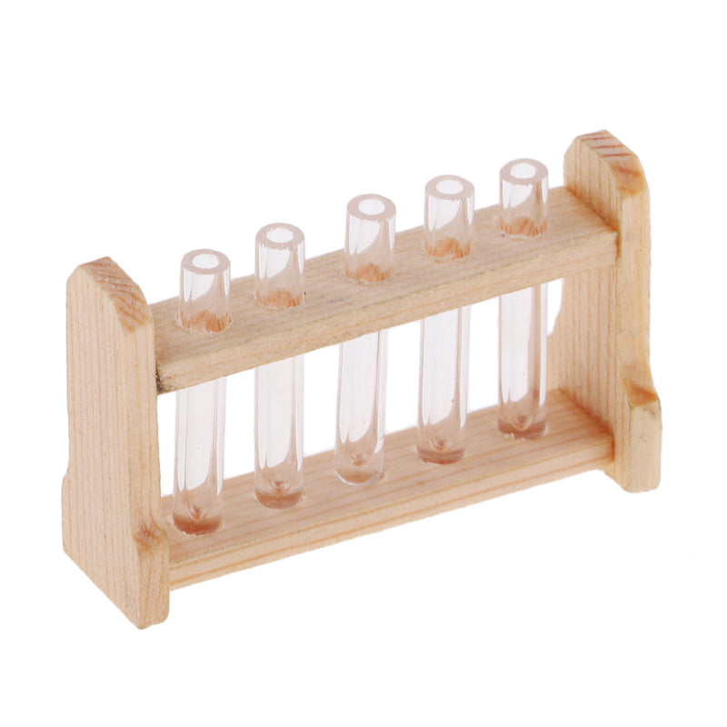 1/12 Miniature Test Tube Experiment Equipment Model for Dolls House Learning Room Accessory Collections