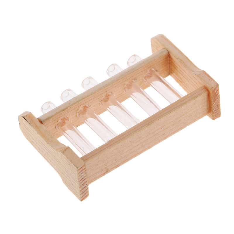 1/12 Miniature Test Tube Experiment Equipment Model for Dolls House Learning Room Accessory Collections