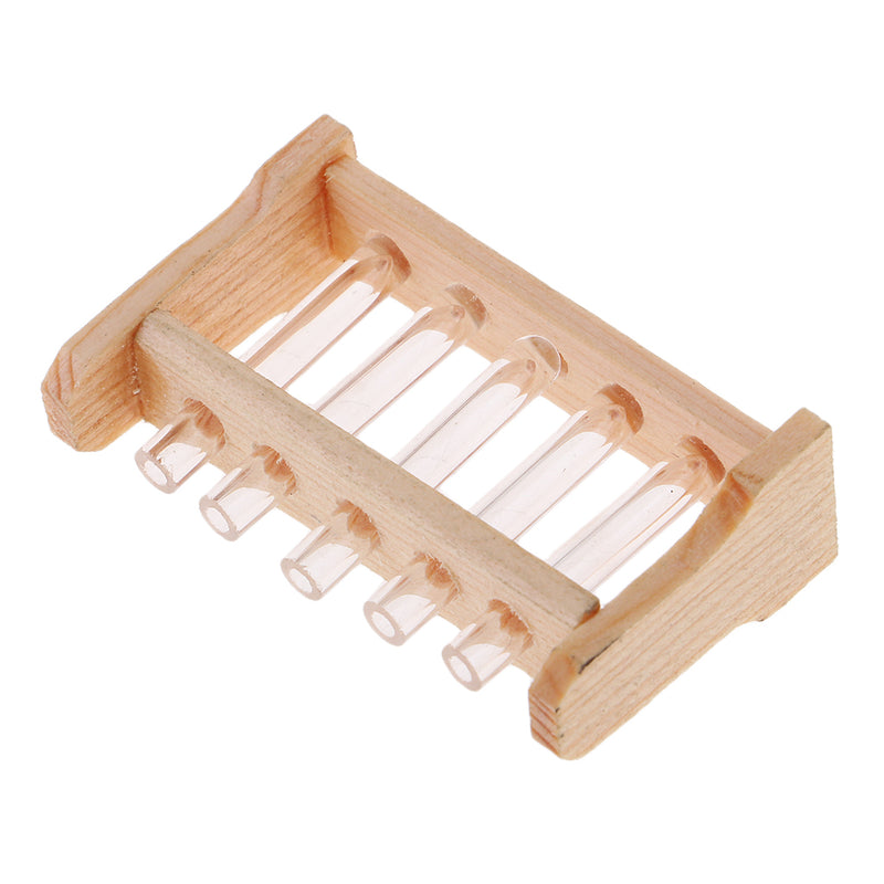 1/12 Miniature Test Tube Experiment Equipment Model for Dolls House Learning Room Accessory Collections