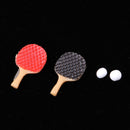 Dollhouse Miniature 1/12 Table Tennis Ball Racket Kit Room Fairy Garden Accessory