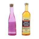 6 Pieces Miniature Beer Wine Bottles for 1/12 Dolls House Accessories Decoration Kids Playset