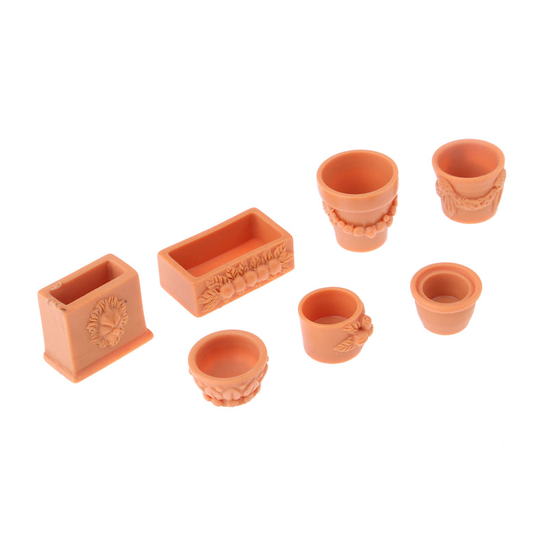 1/12 Dollhouse Miniature Plastic Vase Model Room Shelf Table Decor Accessory