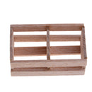 1/12 Wooden Fruits Vegetables Basket for Dollhouse Kitchen Life Scenes Decoration