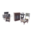 Dollhouse Furniture Model Japanese Nostalgic Miniature Set of 6 Retro Living Room Decoration