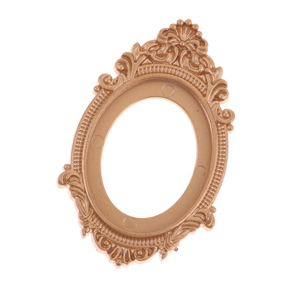1/12 scale Dollhouse Miniature Decoration European Vintage Style Golden Framed Mirror