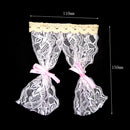 Adorable Handmade Dollhouse Miniatures Home Decoration Lace Curtain for 1/12 Scale Dollhouse