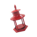 Popular 1:12 Dollhouse Miniature Red Alloy Lighthouse dollhouse Decoration and Accessory