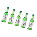 5 PCS Dollhouse Miniature Kitchen Decoration Plactic Wine Beer Drink Bottle for 1/12 Scale Dollhouse
