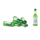 5 PCS Dollhouse Miniature Kitchen Decoration Plactic Wine Beer Drink Bottle for 1/12 Scale Dollhouse