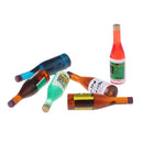Vivid Kitchen Miniatures Decoration Drink Wine Juice Bottles for 1:12 Scale Dollhouse
