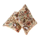 European Style 2 Pieces Floral Cushions Pillow for 1/12 Dollhouse Sofa Bed Accessories Decor Beige
